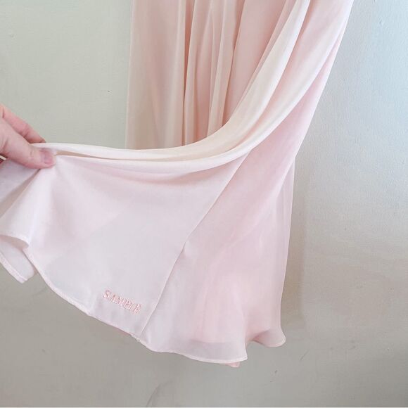 Bill Levkoff Pink Sample Bridesmaid Dress Size 10 - Picture 3 of 7